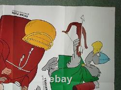 ROBIN DES BOIS (1973) personnages découpés originaux en paire affiche de film UK quad -DISNEY