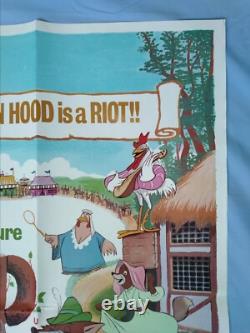 ROBIN HOOD (1973) affiche quad originale britannique de première sortie en SUPERBE ÉTAT