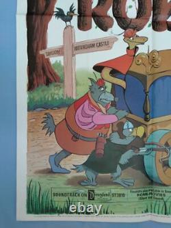 ROBIN HOOD (1973) affiche quad originale britannique de première sortie en SUPERBE ÉTAT