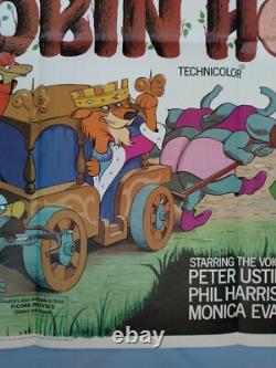 ROBIN HOOD (1973) affiche quad originale britannique de première sortie en SUPERBE ÉTAT