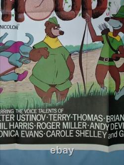 ROBIN HOOD (1973) affiche quad originale britannique de première sortie en SUPERBE ÉTAT