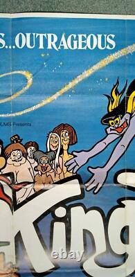 ROI DICK (1973) v. Affiche de film originale UK quad rare Comédie pornographique cartoon sexe