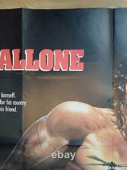 Rambo III (1988) Rare Affiche Originale Du Cinéma Quad Du Royaume-uni Sylvester Stallone