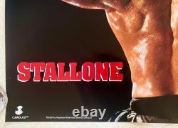 Rambo III affiche Quad teaser avancée originale de 1988 Sylvester Stallone