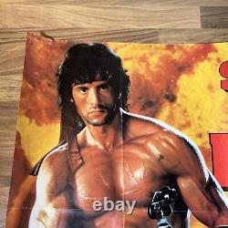 Rambo : Première Sang, Partie II 2 Stallone Affiche de Film Quad Originale UK 1985