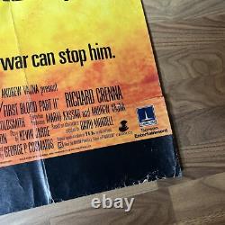 Rambo : Première Sang, Partie II 2 Stallone Affiche de Film Quad Originale UK 1985