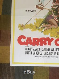 Rare Original Carry On Camping Quad Affiche De Film