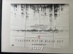 Rare TEASER pour BLAIR WITCH PROJECT Affiche de film vintage originale 1999 UK Quad