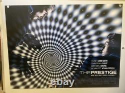 Rare affiche quad britannique du film The Prestige de Christopher Nolan