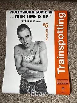 Rare ensemble complet d'affiches originales du film Trainspotting avec Ewan McGregor et Danny Boyle