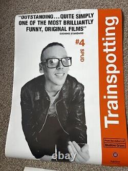 Rare ensemble complet d'affiches originales du film Trainspotting avec Ewan McGregor et Danny Boyle