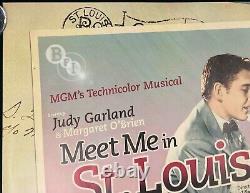 Rencontrez-moi à St. Louis Affiche de film originale Quad Judy Garland Vincente Minnelli