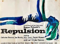 Répulsion Original 1965 Film Quad Poster Roman Polanski Deneuve Jan Lenica Art