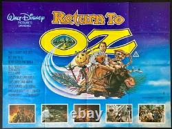 Retour à Oz Affiche de film originale Quad Fairuza Balk Walt Disney 1985