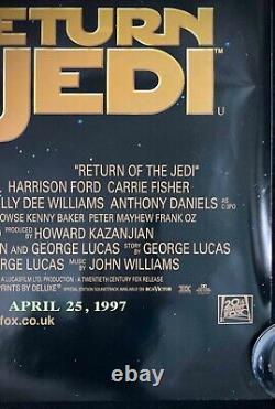 Retour du Jedi Affiche Originale Quad Film 1997 Édition Spéciale RR Star Wars