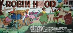 Robin Hood (1973) Cinéma Original Du Royaume-uni Première Sortie Quad Film Affiche Disney