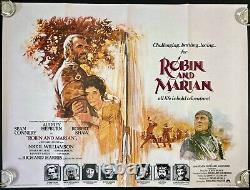 Robin et Marian Affiche de Film Originale Quad Audrey Hepburn 1976