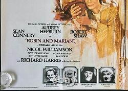 Robin et Marian Affiche de Film Originale Quad Audrey Hepburn 1976