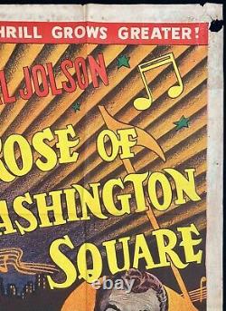 Rose Of Washington Square Affiche De Cinéma Original Quad Alice Faye Al Jolson 1939