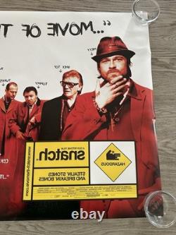 SNATCH UK QUAD ORIGINAL DOUBLE FACE AFFICHE DE FILM 30 x 40 NEUF BRAD PITT