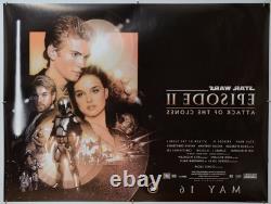 STAR WARS ÉPISODE II L'ATTAQUE DES CLONES (2002) Affiche de film originale Quad