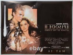 STAR WARS ÉPISODE II L'ATTAQUE DES CLONES (2002) Affiche de film originale Quad