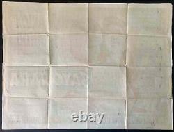 Sayonara Affiche de Cinéma Originale Quad Marlon Brando Joshua Logan 1957