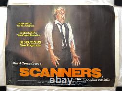 Scanners (1981) Affiche de Film Quad Originale UK