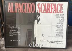 Scarface. Quad. 1983. Affiche de film originale