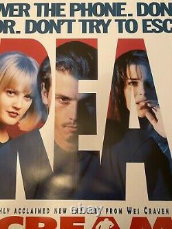 Scream Uk Cinéma Théâtre Quad Poster Original 30x40 Horror Film 1997