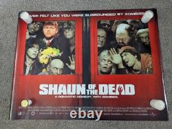 Shaun of the Dead Affiche de Cinéma Quad Originale du Royaume-Uni Simon Pegg