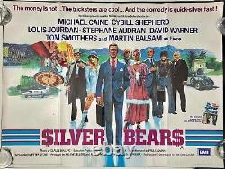 Silver Bears Original Quad Affiche De Cinéma David Warner Michael Caine 1977