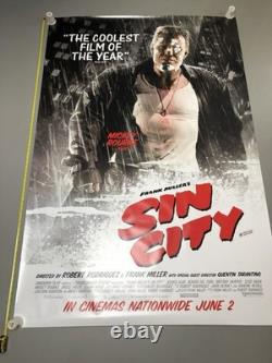 Sin City (2005) Ensemble complet original de affiches de abribus britanniques 60x40 DS roulées rares