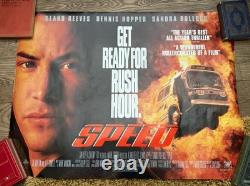 Speed 1994 Affiche originale UK Quad Keanu Reeves Sandra Bullock Dennis Hopper