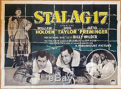 Stalag 17 (1953) Affiche Du Film Quad British Cinema Classique Du Monde