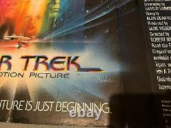 Star Trek The Motion Picture Original Uk Quad Poster Rare Shatner Nimoy 1979