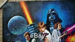 Star Wars 1977 Rare Rolled Poster Filter Original Britannique Uk Quad Nm