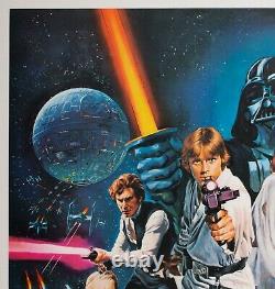 Star Wars 1977 Royaume-uni Quad Orson & Welles Film / Movie Poster Chantrell Linen Soutenu