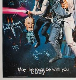 Star Wars 1977 Royaume-uni Quad Orson & Welles Film / Movie Poster Chantrell Linen Soutenu