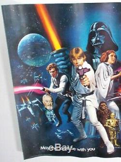 Star Wars 1979 Original Britannique Quad Film Affiche 30x40 Prix Academy Exc Cond