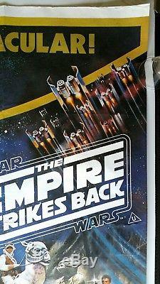 Star Wars / Empire Contre-arrière / Retour De La Jedi Originale Affiche Du Film Quad Britannique