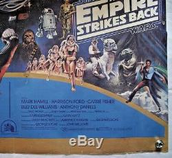 Star Wars / Empire Contre-attaque, Double Bill, Orig 1980 Film Quad Britannique Poster
