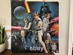 Star Wars Episode IV Affiche De Cinéma Originale Standee Uk 1977 Tom Chantrell Art