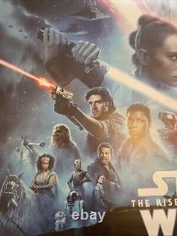 Star Wars L'Ascension de Skywalker (2019), Affiche originale du cinéma britannique en format quadriptyque 30x40