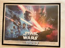 Star Wars L'Ascension de Skywalker (2019), Affiche originale du cinéma britannique format quadriptyque 30x40.