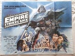Star Wars, L'empire Frappe Retour, Affiche Du Film De Cinéma Britannique De 1980 De 1980
