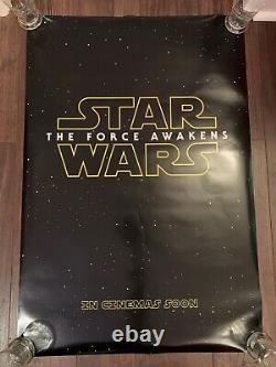 Star Wars Le Réveil de la Force Affiche Originale UK Quad