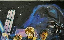 Star Wars Retour Des Jedi 1983 Orig 30x40 Quad Affiche De Cinéma Harrison Ford
