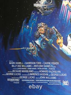 Star Wars Retour Du Film De Film De Cinéma Britannique Jedi 1983 Roulés 31 X 41