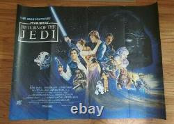 Star Wars Return Of The Jedi 1983 Orig 30x40 Quad Movie Affiche Harrison Ford